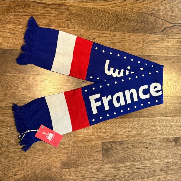 Blue and Red FIFA World Cup Scarf France Football Scarf unisex - Picture 1 of 8